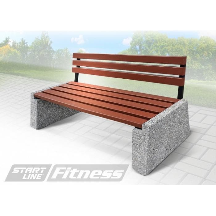 Уличная скамья со спинкой Start Line Fitness «Проспект»