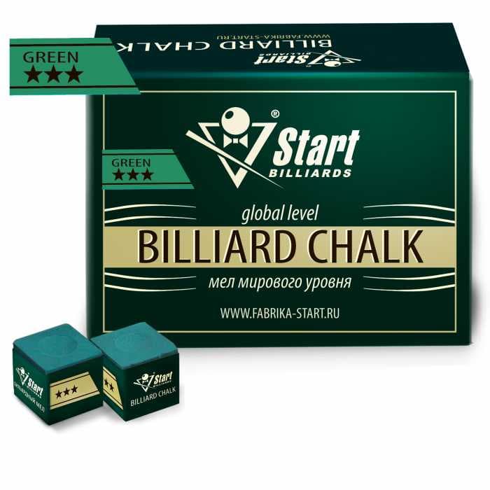 Мел Startbilliards 3 звезды зеленый (144 шт. качества А) SB2019_14