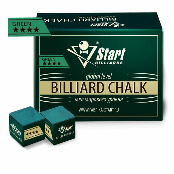 Мел Startbilliards 4 звезды зеленый (72 шт. качества 5А) SB2019_10