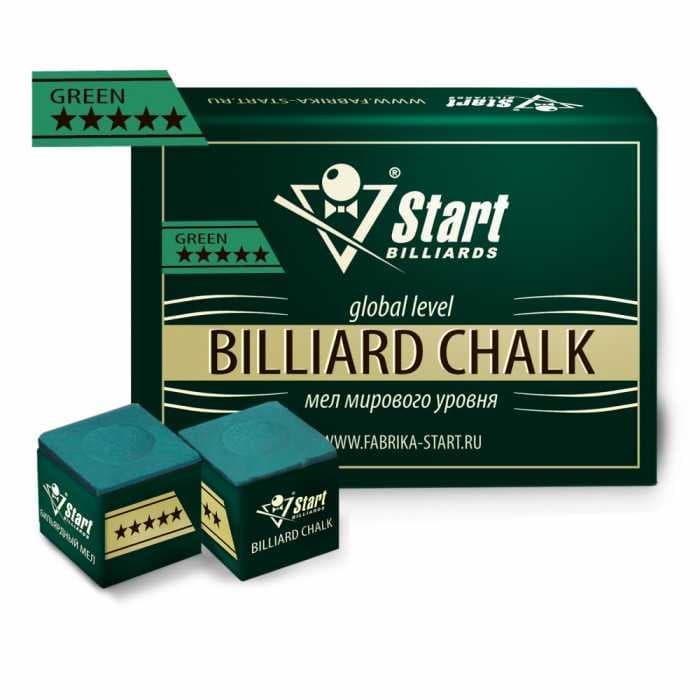 Мел Startbilliards 5 звезд зеленый (12 шт. качества 8А) SB2019_6