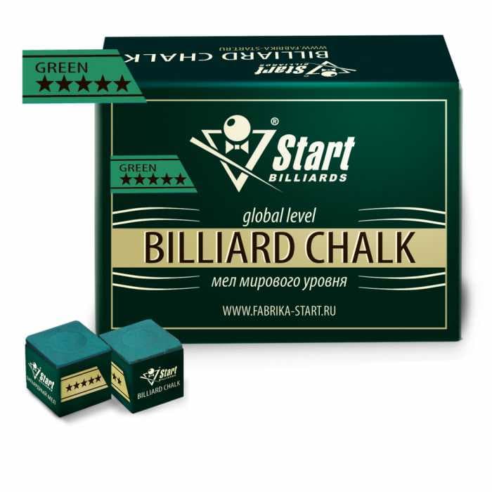 Мел Startbilliards 5 звезд зеленый (144 шт. качества 8А) SB2019_18