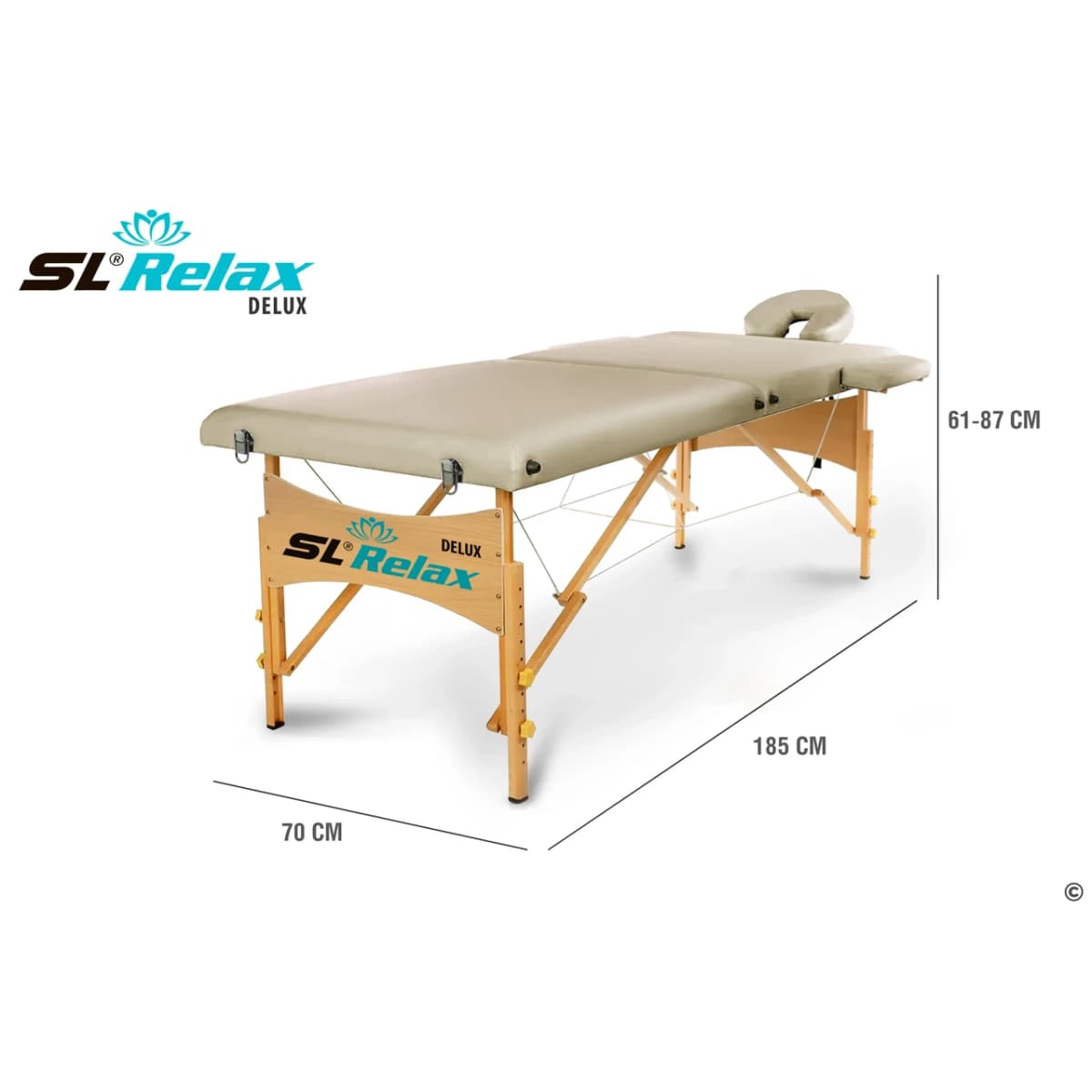 Массажный стол Start Line Delux Бежевый BM2523-1BC