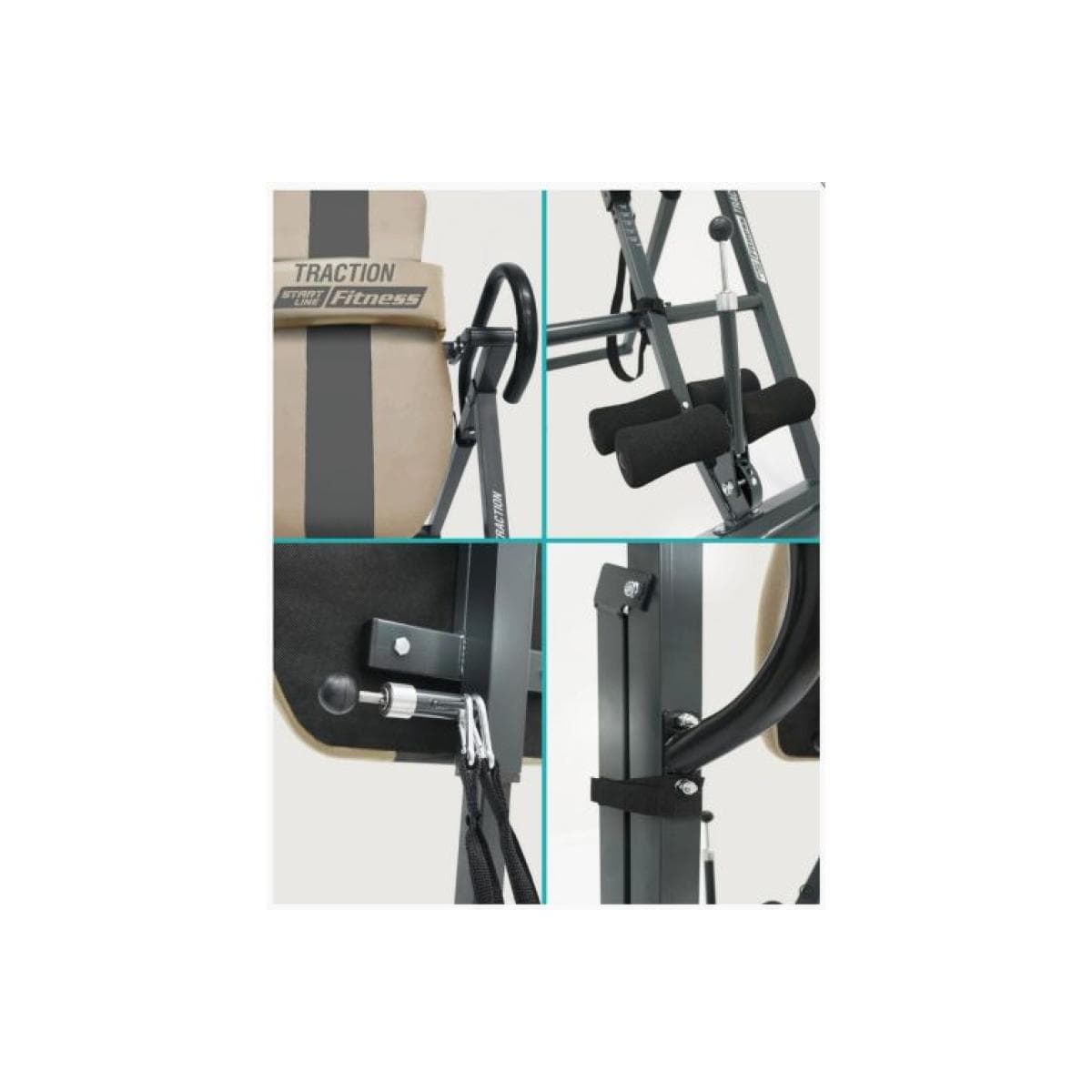 Инверсионный стол Start Line TRACTION бежево-серый с подушкой SLFIT03S-BG