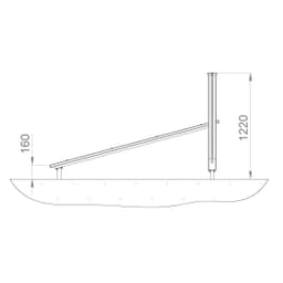 Скамья наклонная Start Line Fitness 8003