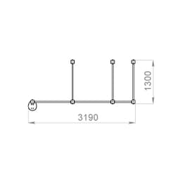 Спортивный комплекс Start Line Fitness № 10 (2 турника разной высоты, шведская стенка, брусья) 7010