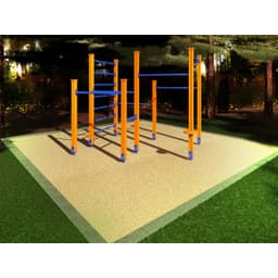 Спортивный комплекс Start Line Fitness № 11 (3 турника разной высоты, брусья, шведская стенка, турник для отжимания) 7011