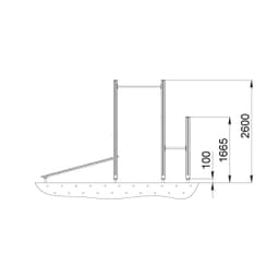 Спортивный комплекс Start Line Fitness № 14 (турник, брусья, наклонная скамья) 7014