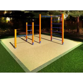 Спортивный комплекс Start Line Fitness № 4 (шведская стенка, турник, брусья, турник для отжимания) 7004