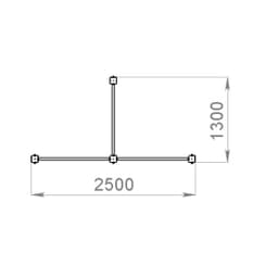 Спортивный комплекс Start Line Fitness № 7 (2 турника разной высоты, шведская стенка) 7007