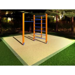 Спортивный комплекс Start Line Fitness № 7 (2 турника разной высоты, шведская стенка) 7007
