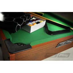 Стол бильярдный Start Line Play "Настольный SLP" 910 х 500 х 200 мм, МДФ универсальный дизайн и качественная отделка. В комплект входят: 1 набор шаров, 2 кия, 2 мела, 1 треугольник. SLP3620-2