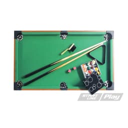 Стол бильярдный Start Line Play "Настольный SLP" 910 х 500 х 200 мм, МДФ универсальный дизайн и качественная отделка. В комплект входят: 1 набор шаров, 2 кия, 2 мела, 1 треугольник. SLP3620-2