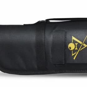 Чехол для 1 кия, мягкий, торцевая застёжка, лямка, (чёрный, синий) ЧхК1.1.10