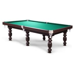 Стол бильярдный Start Line Play "Домашний" (6 ног) 8ф ПУЛ / РП (2240 мм х1120мм) берёза/сосна/МДФ, сукно "Euro Pro 30" ш1,98м Yellow green Дм8.БрСн