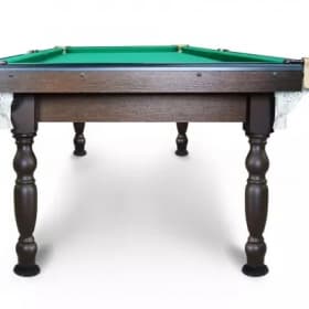 Стол бильярдный Start Line Play "Домашний" (4 ноги) 6ф ПУЛ / РП (1800 мм х900 мм) берёза/сосна/МДФ, сукно "Euro Pro 30" ш1,98м Yellow green Дм6.БрСн