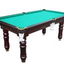 Стол бильярдный Start Line Play "Домашний" (4 ноги) 7ф ПУЛ / РП (1900ммх950мм) берёза/сосна/МДФ, сукно "Euro Pro 30" ш1,98м Yellow green Дм7.БрСн