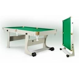 Стол бильярдный Start Line Play "Кадет" 6ф ПУЛ / РП (1800 мм х900 мм) ЛДСП, сукно "Euro Pro 30" ш1,98м Yellow green Кд6.ЛДСП