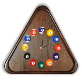 Часы "Треугольник" ясень/шпон ЧТр.ЯсШп