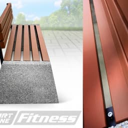 Уличная скамья со спинкой Start Line Fitness «Проспект»