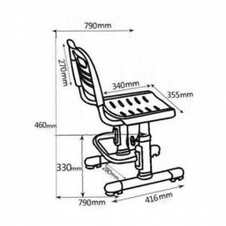 Детский стульчик FunDesk SST3 Grey (арт.515463)