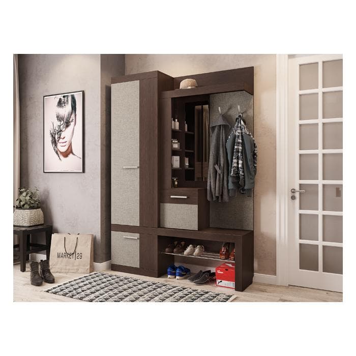 Прихожая Алекс (1 500х354х2 116) венге/скала