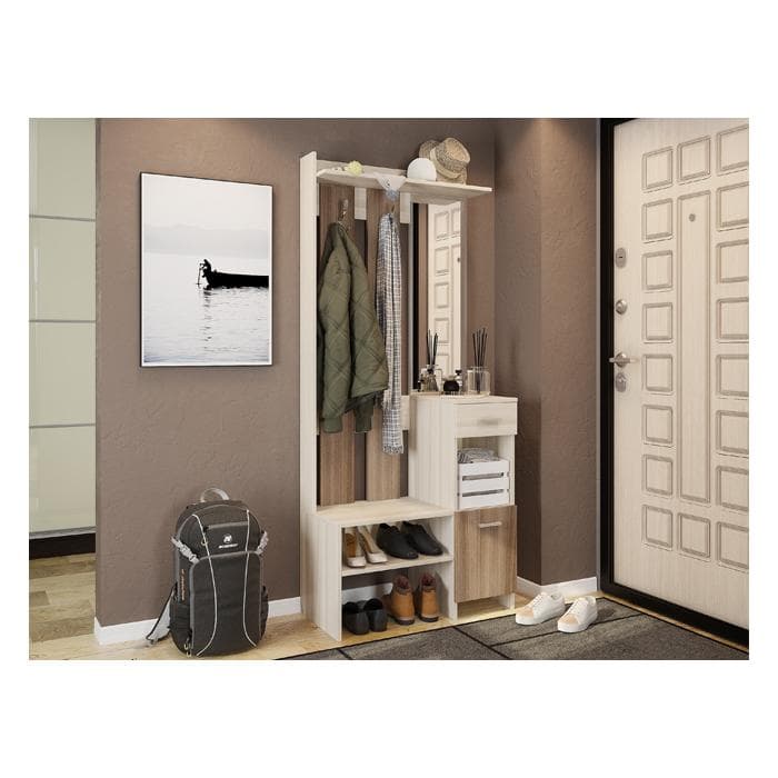 Прихожая Яр (780х344х1 800) PR-0025 ясень шимо с./ясень шимо 