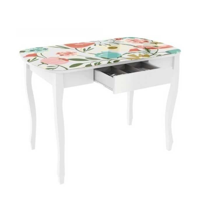 Стол обеденный "Экстра 1" (1 000х600х745) КМ-0210 белый/ВеснаКМ-0210.1697