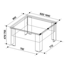 Журнальный столик Секрет (1 640х800х754) венге/дуб млечный