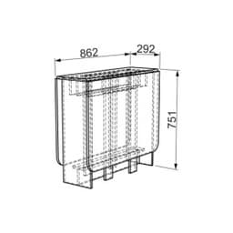 Стол-книжка ПВХ* (1 502х862х751) KM-0002 венге