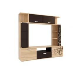 Мини-стенка Ника (1 548х383х1 486) CTV-007 дуб сонома/венге