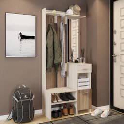 Прихожая Яр (780х344х1 800) PR-0025 ясень шимо с./ясень шимо 