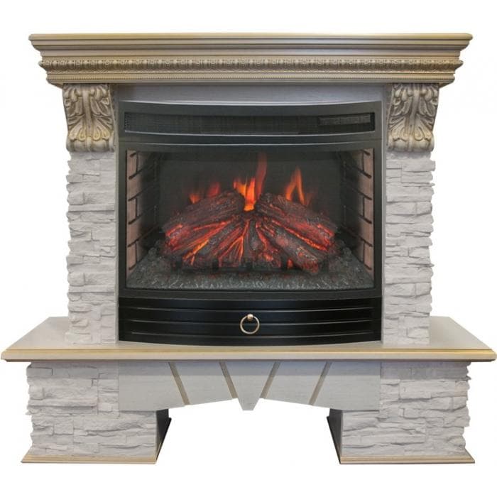 Комплект Real Flame портал Rockland LUX 25/25.5 WT с очагом Firefield 25