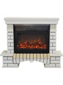 Комплект Real Flame портал Country 26 WT с очагом Moonblaze Deluxe Black/Brass