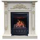 Комплект Real Flame портал Anita corner STD WT с очагом Fobos lux/Majestic lux Black RC