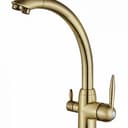 Смеситель для кухни РМС SL136BR-012F-015 с переключением фильтра для питьевой воды из латуни, o35