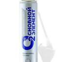 Ингалятор-баллончик медицинский с газовой кислородной смесью "ОСНОВНОЙ ЭЛЕМЕНТ" для индивидуальной кислородной терапии 13 л. с мягкой маской