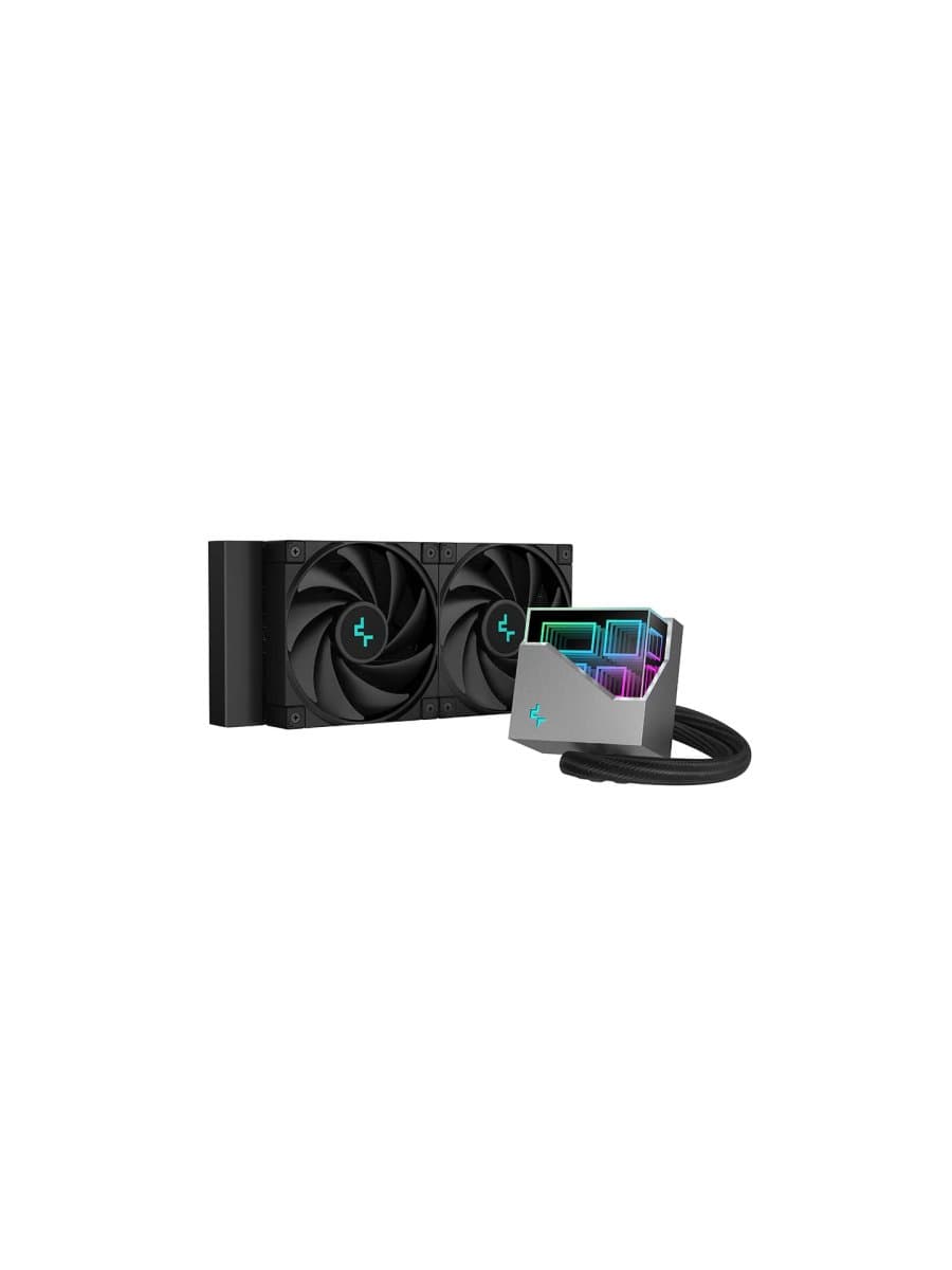 Система жидкого охлаждения DeepCool LT520 Black 2x120mm Fan A-RGB LED LGA1700/1200/115X AMD AM4/AM5