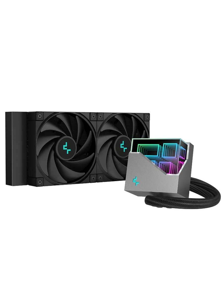 Система жидкого охлаждения DeepCool LT520 Black 2x120mm Fan A-RGB LED LGA1700/1200/115X AMD AM4/AM5