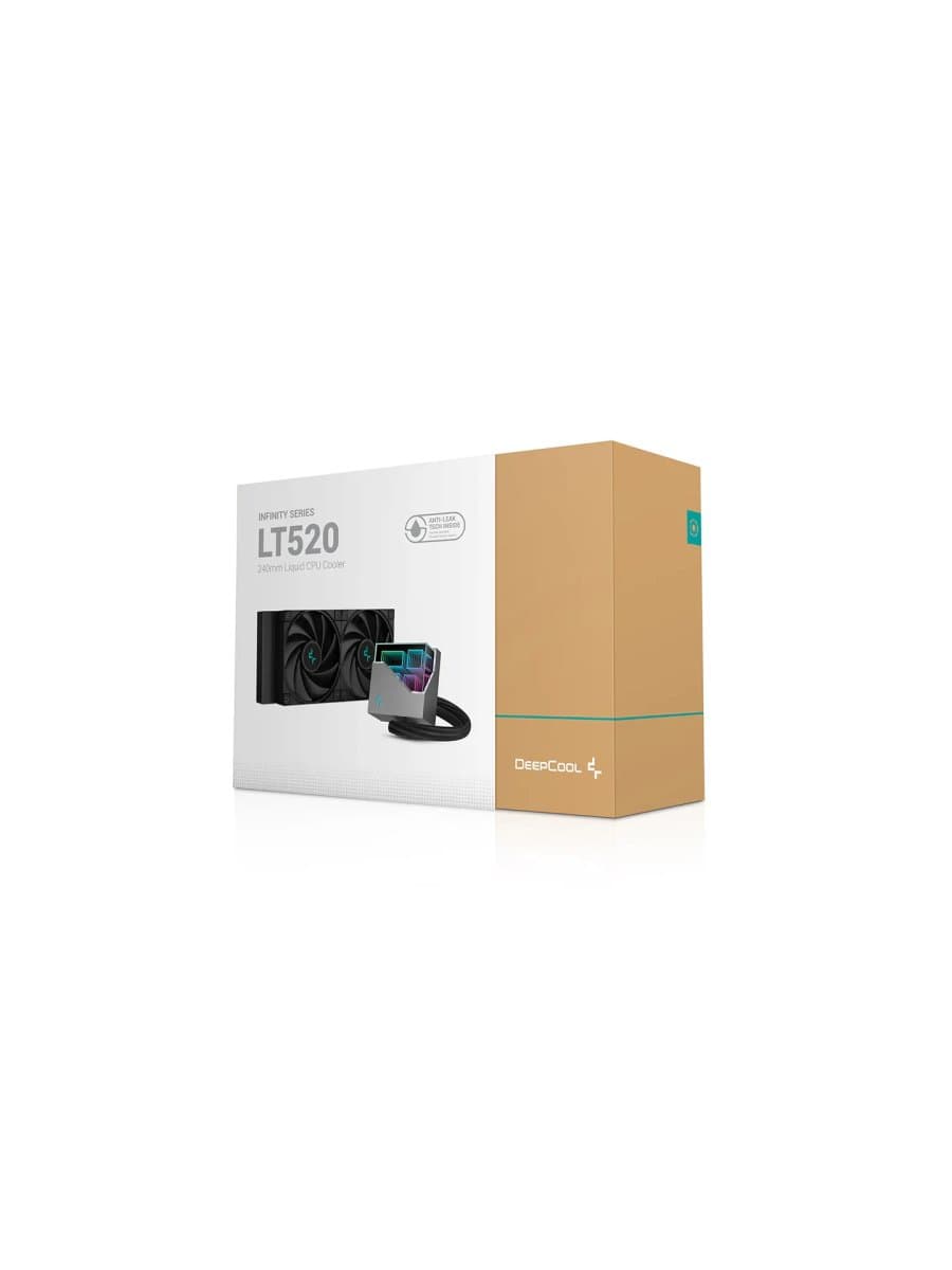 Система жидкого охлаждения DeepCool LT520 Black 2x120mm Fan A-RGB LED LGA1700/1200/115X AMD AM4/AM5