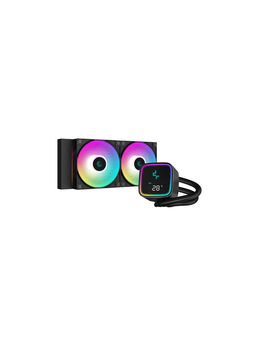 Система жидкого охлаждения DeepCool LS520 SE DIGITAL Black 2x120mm Fan A-RGB LED LGA1700/1200/115X AMD AM4/AM5
