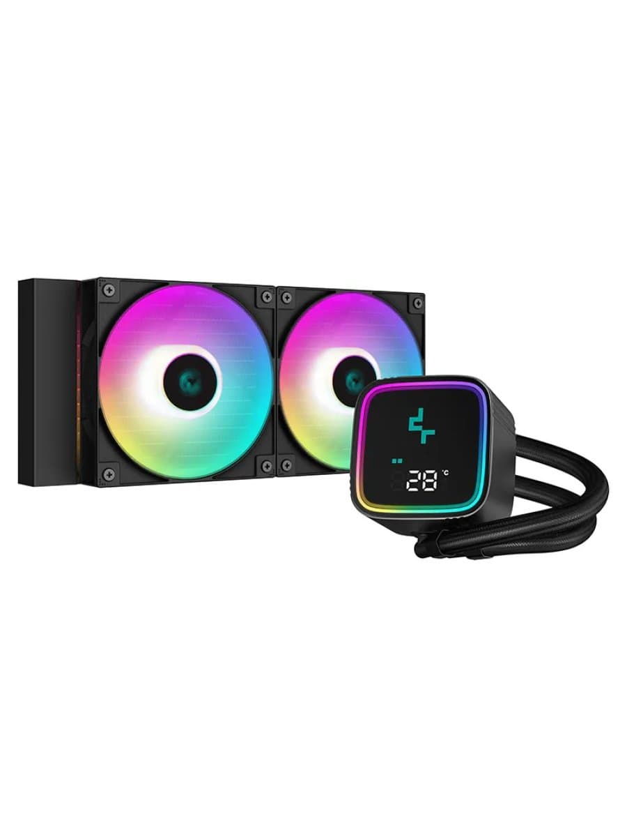 Система жидкого охлаждения DeepCool LS520 SE DIGITAL Black 2x120mm Fan A-RGB LED LGA1700/1200/115X AMD AM4/AM5