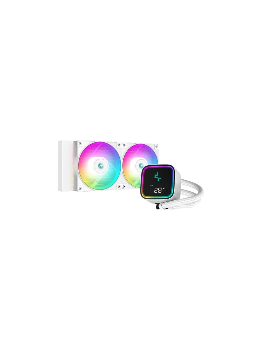 Система жидкого охлаждения DeepCool LS520 SE DIGITAL WH 2x120mm Fan A-RGB LED LGA1700/1200/115X AMD AM4/AM5