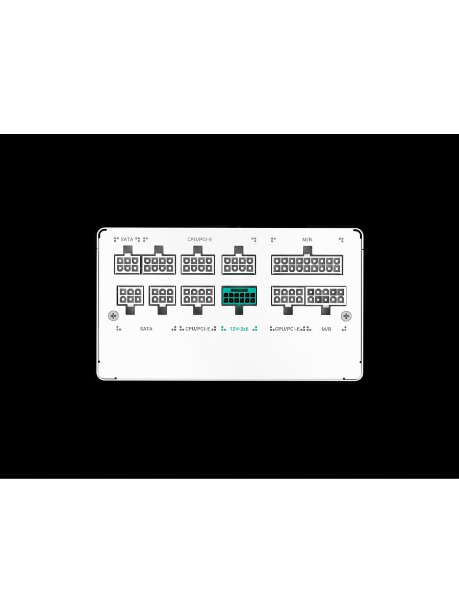 Блок питания DeepCool PN750M-WH (750W) 80 Plus Gold 24Pin, CPU(4+4)Pin x2, SATA x3*2, PCI-E(6+2)Pin x2, ATX12V 3.0 White