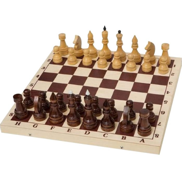 Шахматы турнирные утяжеленные в комплекте с доской 400*200*55 (E-2)