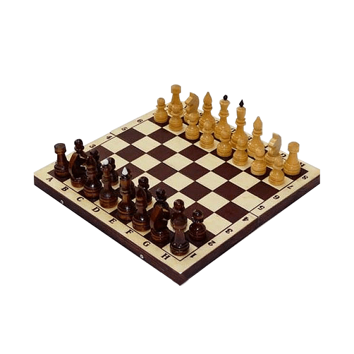Шахматы обиходные лак с темной доской 290*145*38 (P-11)