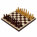 Шахматы обиходные лак с темной доской 290*145*38 (P-11)