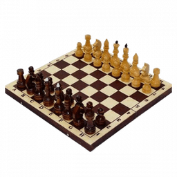 Шахматы обиходные лак с темной доской 290*145*38 (P-11)