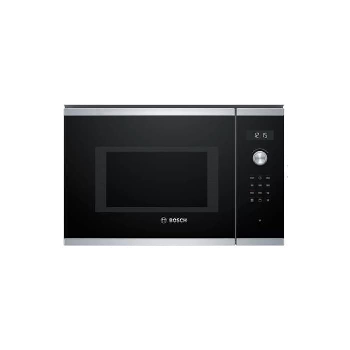 Встраиваемая микроволновая печь Bosch BEL554MS0, 25 л, 900 Вт, гриль 1200 Вт, нержавеющая сталь