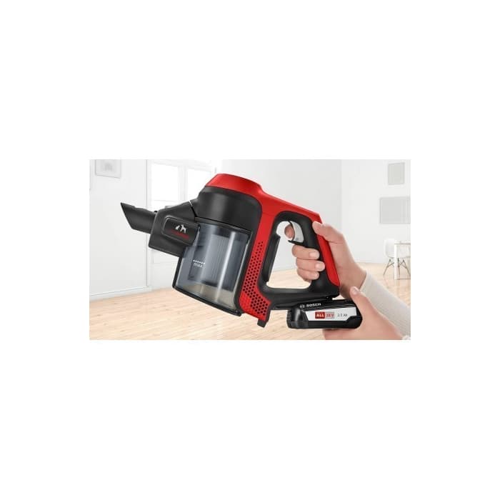 Аккумуляторный пылесос Bosch BBS61PET2, Unlimited ProAnimal, 18 В, до 30 мин, красный