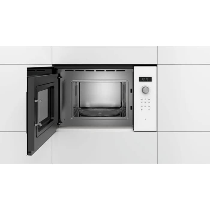 Встраиваемая микроволновая печь Bosch BFL524MW0, 20 л, 800 Вт, белая